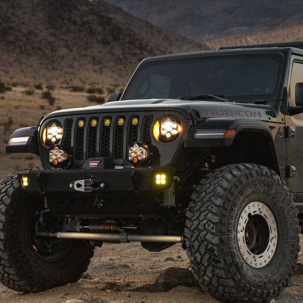 Baja Designs DOT LP6 LED Headlight Kit - Jeep Wrangler JL & Gladiator JT (Factory Halogen Headlights Only)