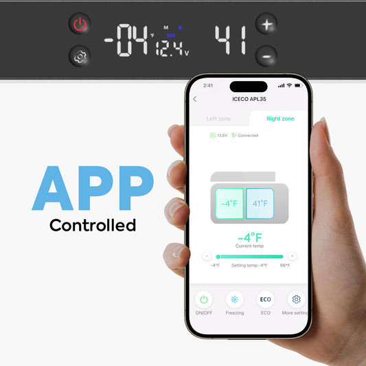 ICECO APL35 37QT Aluminum Dual Zone 12V Fridge / Freezer