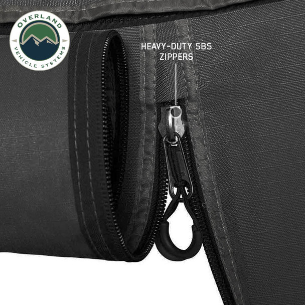 Overland Vehicle Systems XD Nomadic 270 LTE Awning Walls - Black Fabric and Trim