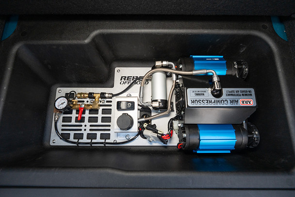 Jeep Wrangler JLU Rear Storage Compressor Mount By Rebel Off Road