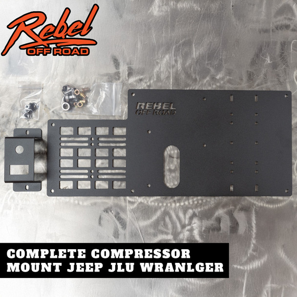 Jeep Wrangler JLU Rear Storage Compressor Mount By Rebel Off Road