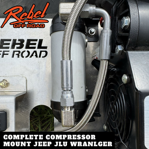 Jeep Wrangler JLU Rear Storage Compressor Mount By Rebel Off Road