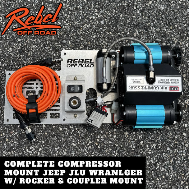 Jeep Wrangler JLU Rear Storage Compressor Mount By Rebel Off Road