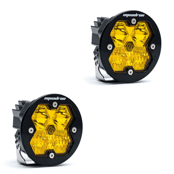 Baja Designs Squadron R Sport Amber 2.0 LED Light, Pair