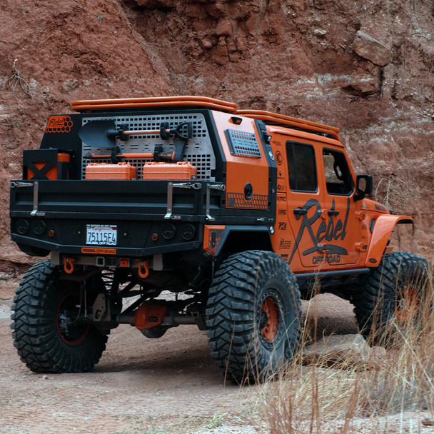 Jeep Gladiator JT Bobbed Canopy & Flatbed Tray by Rebel Off Road