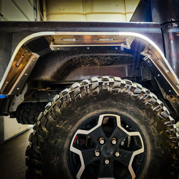 Next Venture High Line Aluminum Rear Fender Flares for Jeep Gladiator JT