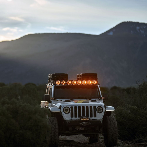 KC HiLiTES Platform One Roof Rack with Titan 50" Light Bar & SideCast Lights - Jeep Gladiator JT 2020+