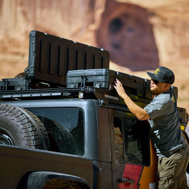 KC HiLiTES Platform One Roof Rack with Titan 50" Light Bar & SideCast Lights - Jeep Gladiator JT 2020+