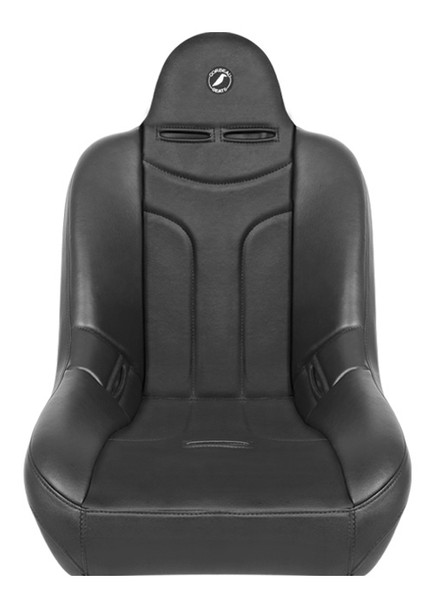 The Jeep® community has spoken and we have listened. We are excited to introduce our all-new Baja JP Suspension Seat. This seat is a direct bolt in to most CJ5s, and all CJ7s and YJs. Please note the stock CJ mounting brackets have a steep angle to them. When bolting the Baja JP seat to the factory brackets it will put the seat in an extreme reclined position. If this is not comfortable for you we recommend using our mounting brackets to level the seats back out. The Baja JP will fit in any other vehicle with Corbeau Custom Brackets. What makes this seat special is the strategic bolstering. We made just enough bolster support to hold you in place and provide ultimate comfort but at the same time making it easy to get in and out of your vehicle. For those of you with lifted vehicles, you will love this feature! The Baja JP is equipped with the state of the art Corbeau Suspension System. This system has proven to provide superior cushioning and significant energy return upon impact. The suspension system creates somewhat of a trampoline effect, which absorbs the impact your back would otherwise endure. The Baja JP Off Road Suspension Seat will fit up to a 38" inch waist and the Wide will fit up to a 42" waist. The Baja JP is available in all black vinyl or black vinyl/cloth fabrics.