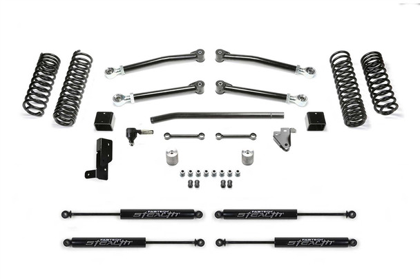 FABTECH JL 3" TRAIL SYSTEM W/ STEALTH SHOCKS - K4117M