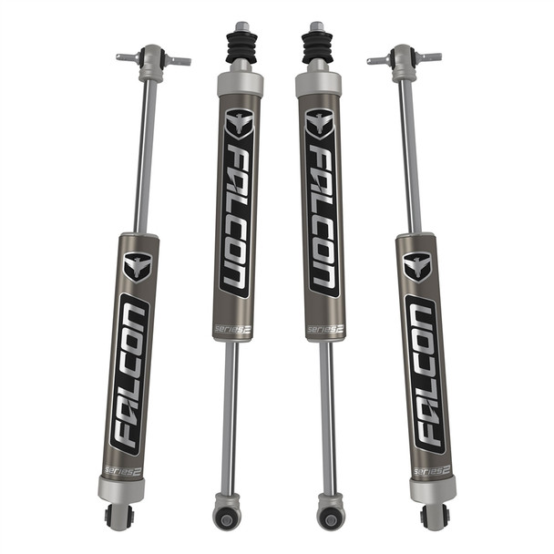 Teraflex JK 2-Door 2.5-3.5" Lift Falcon Series 2.1 Monotube Shock Absorber Kit - All 4 - JK 2-Door 2.5-3.5" Lift Falcon Series 2.1 Monotube Shock Absorber Kit - All 4