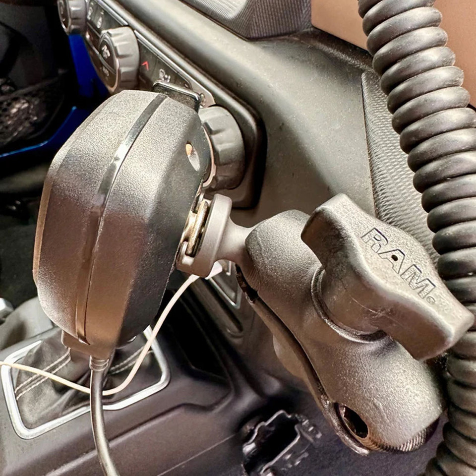 CMM CB Radio Clip Mount, Jeep Wrangler JL, Gladiator JT