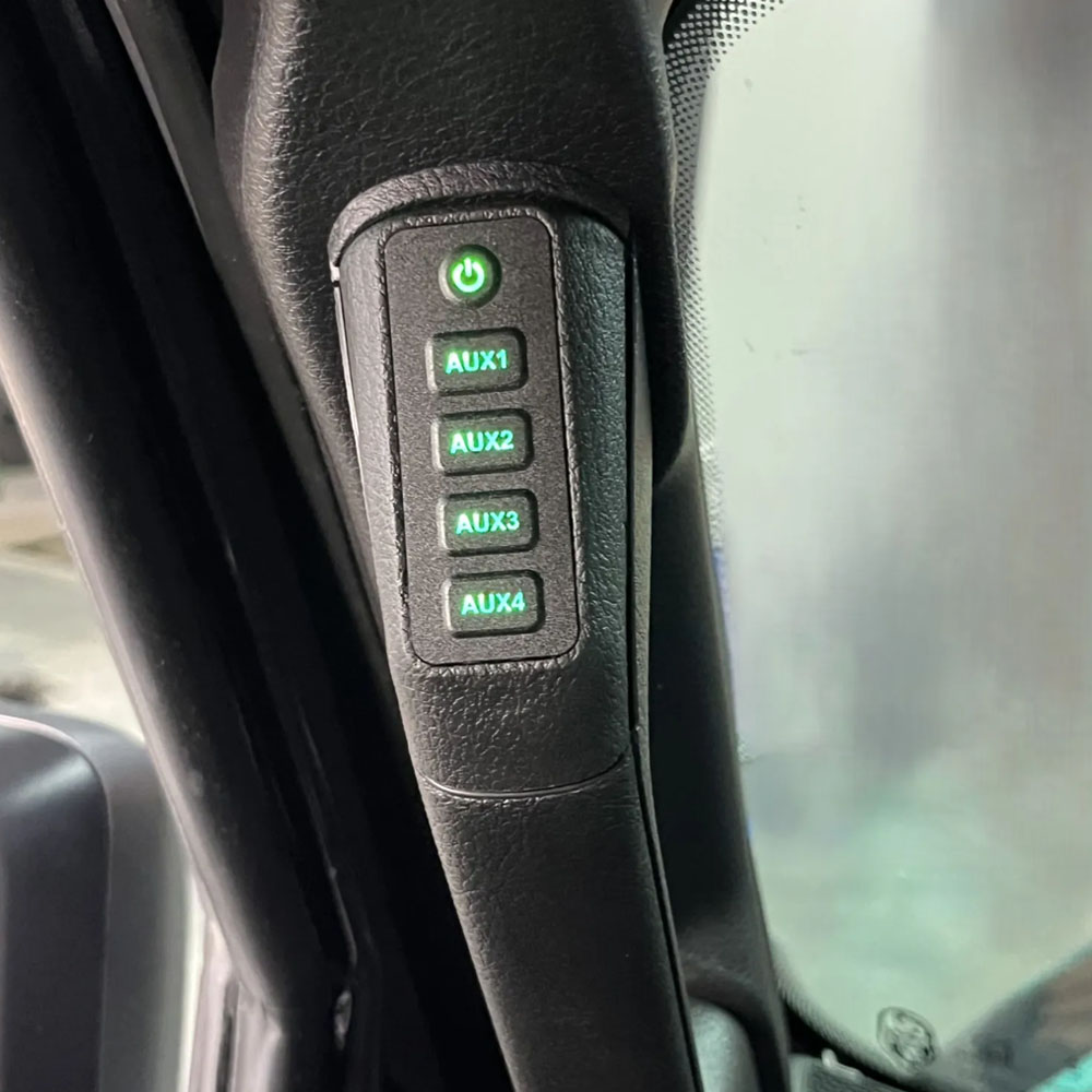 Voswitch JL410 Grab Handle 4 Switch Panel, 24+ Jeep Wrangler JL