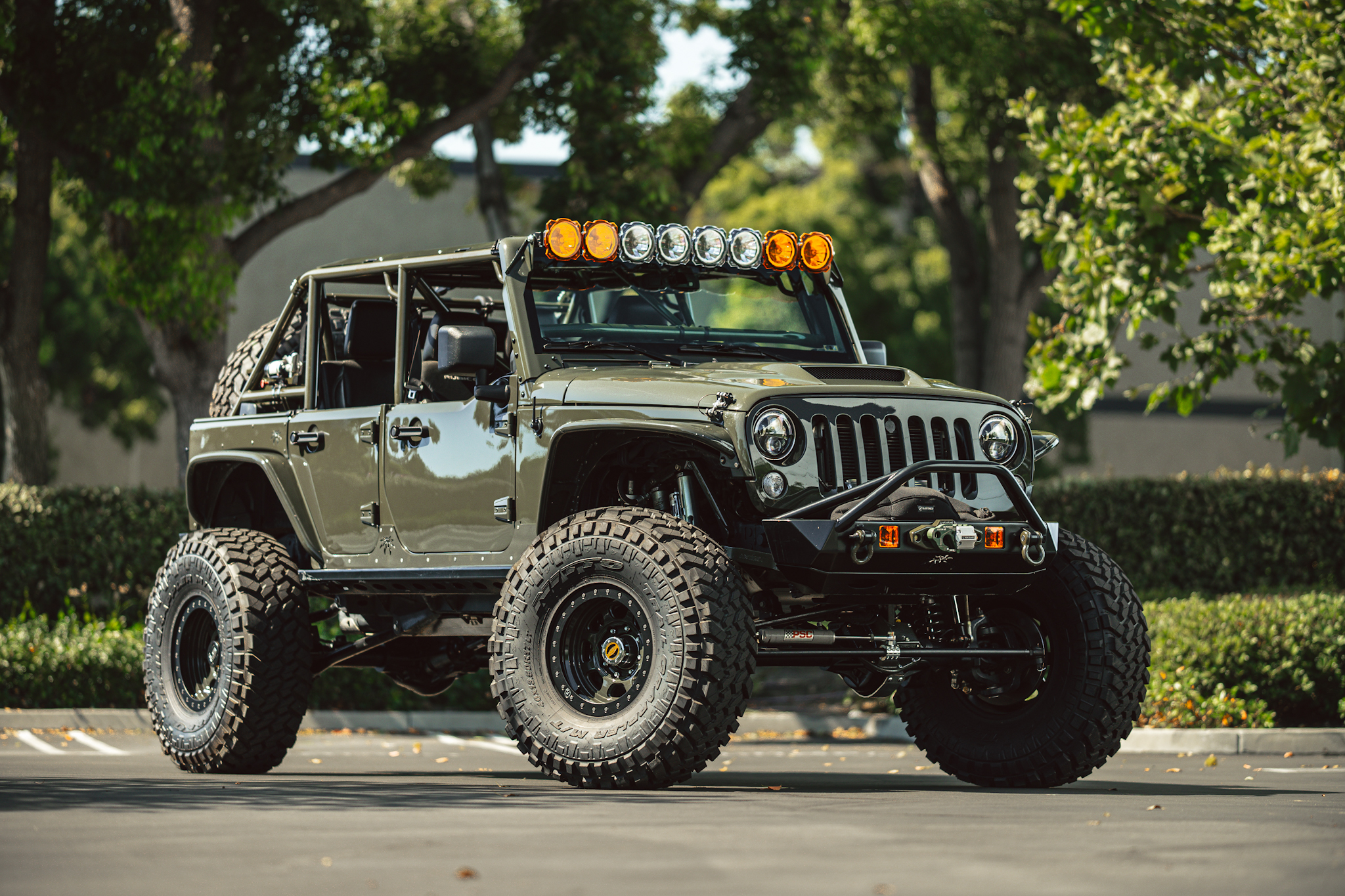 Sarge Green Jeep Wrangler JKU Built By Rebel Off Road - REBEL OFF ROAD