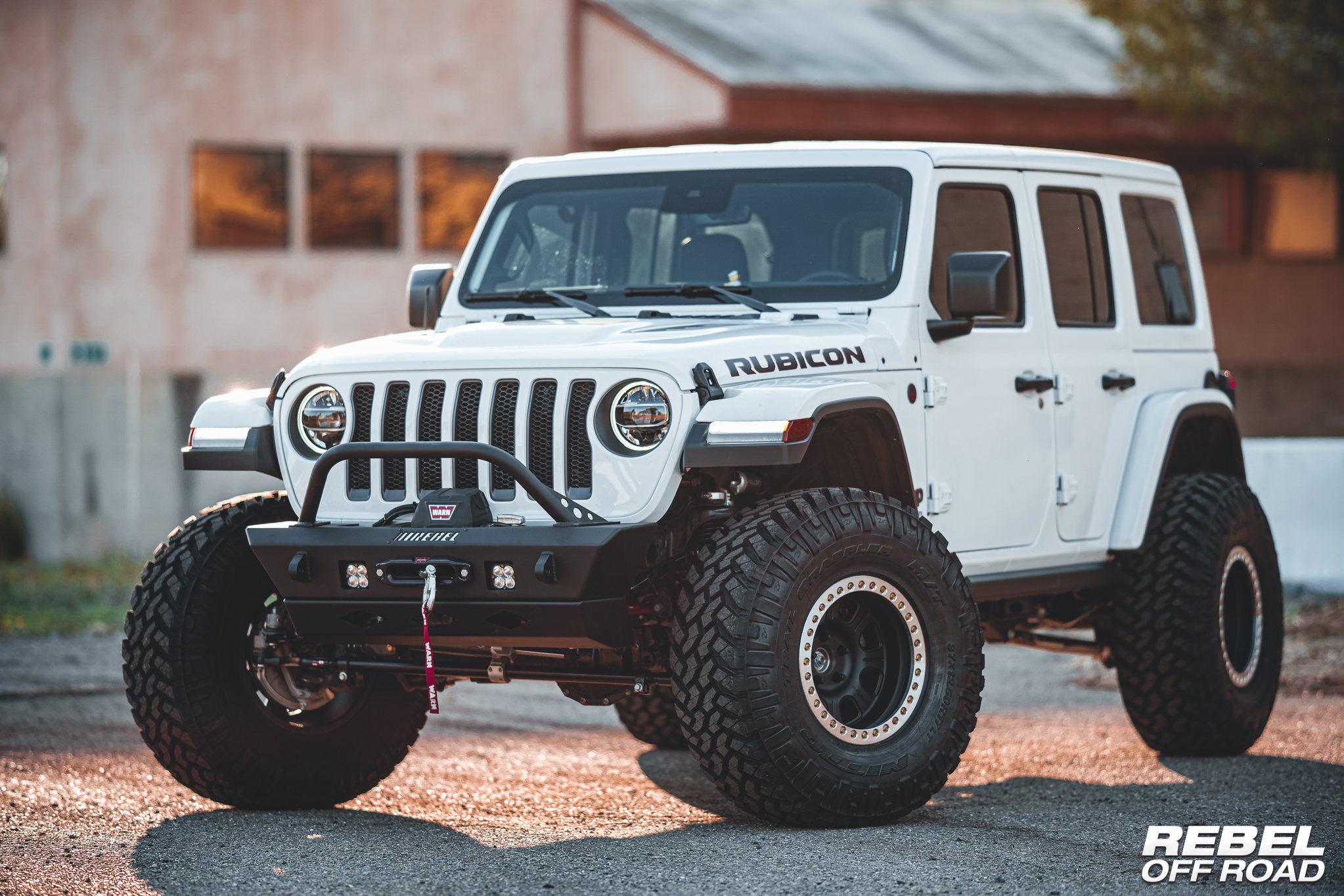 Jeep Wrangler JLU White Rubicon Diesel W/Summit Series Armor - REBEL OFF  ROAD