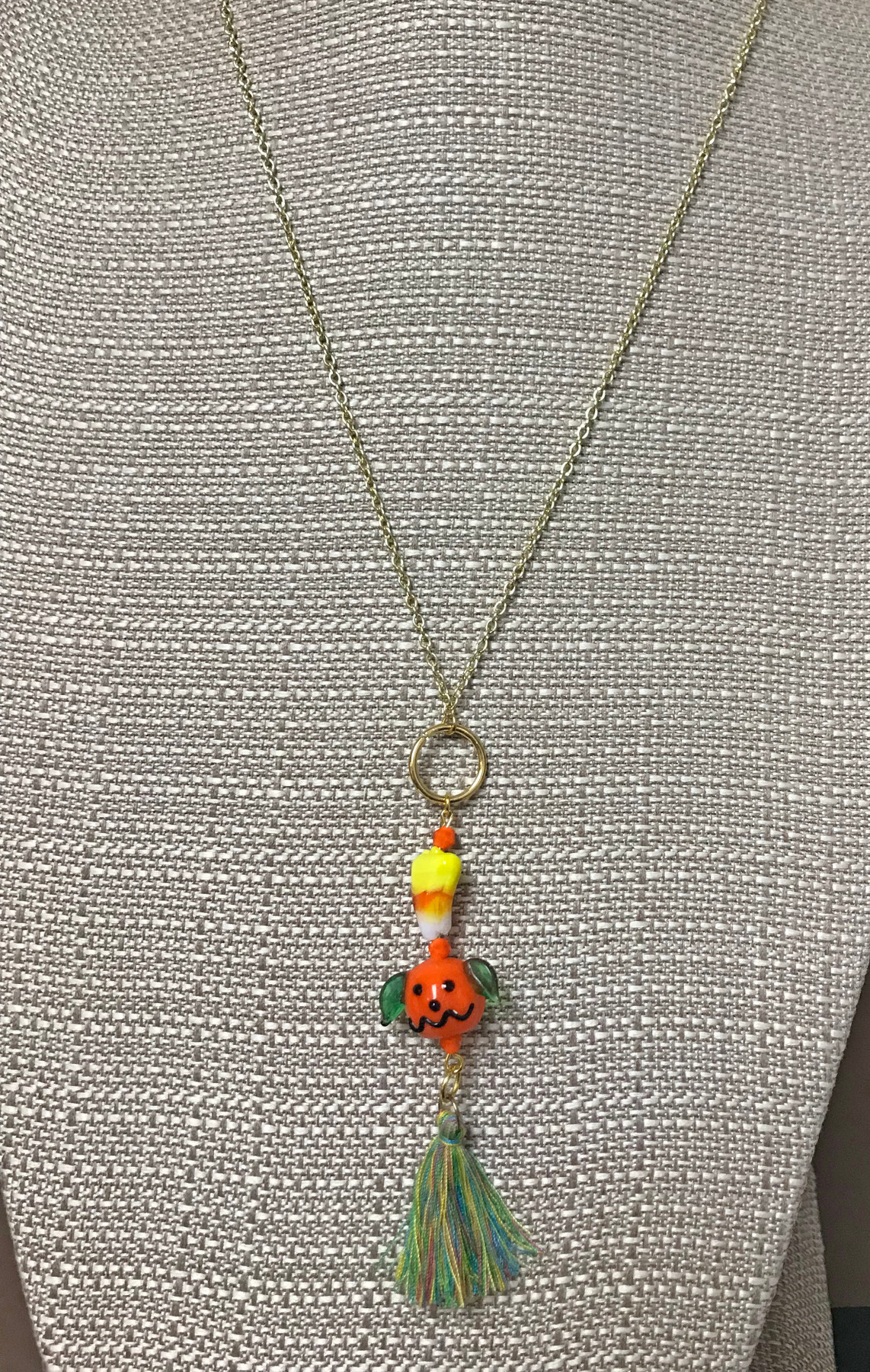 Funfetti Designs - ONE Black/Orange Candy Corn Necklace $12.00 | Facebook