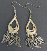 Filigree Leaf Earrings