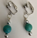 Turquoise Clip-on Earrings