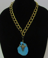 Slab Turquoise Luck Necklace