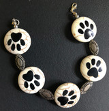 Dog Paw and Silver Bracelet