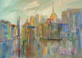 New York City Abstract by Artist Elena Ballock