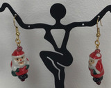 Ceramic Santa Earrings