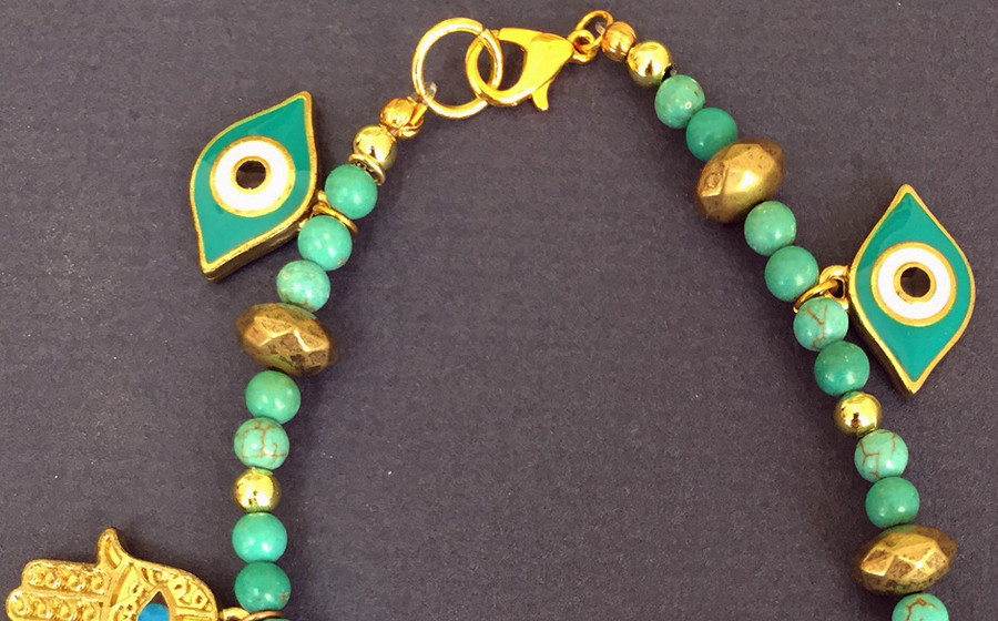 Turquoise “Evil Eye” Protective Bracelet