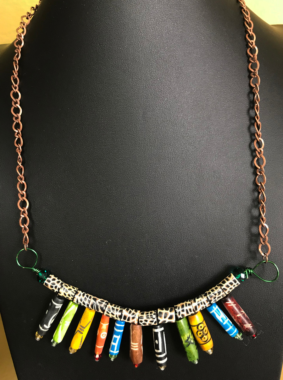 African Crayons Necklace