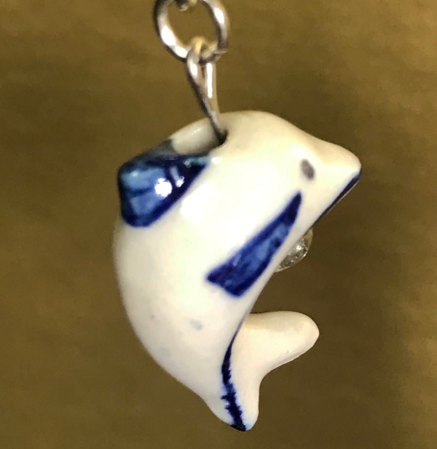 Delft Dolphin Earrings