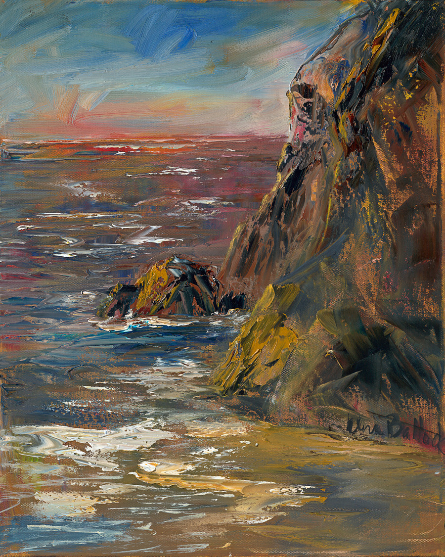 Point Reyes Cliffs by Artist Elena Ballock