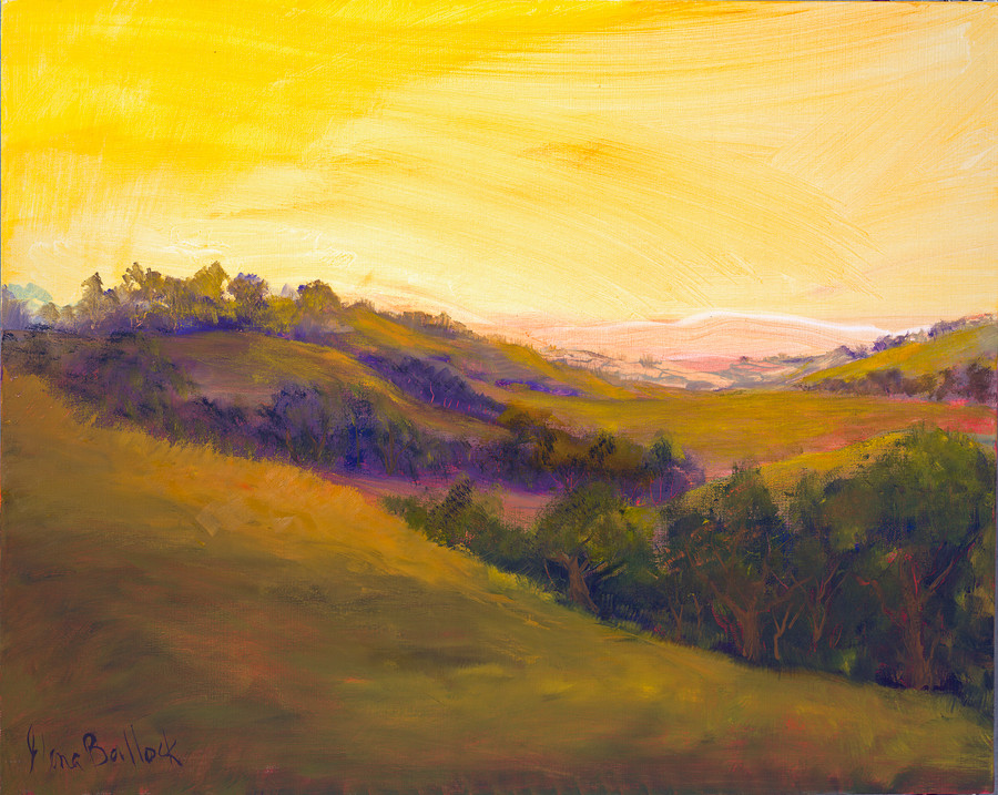 Hot day in the Livermore Valley  by Artist Elena Ballock