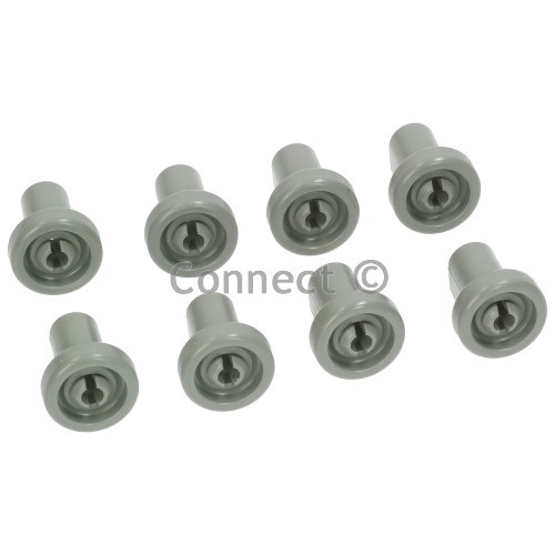 Upper Basket Wheel Pack of 8, Grey