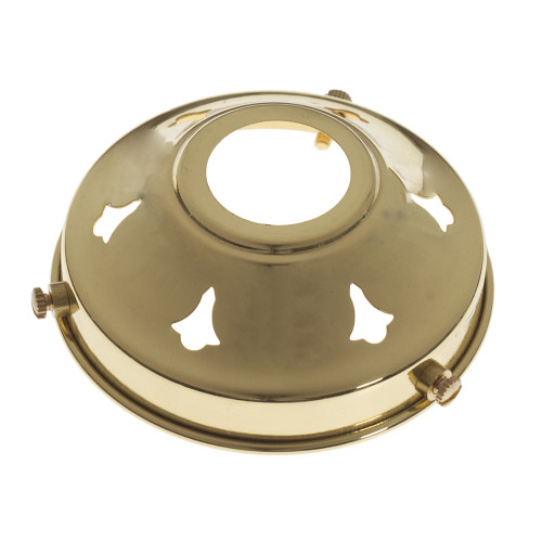 Brass 3 1/4" Gallery with 28mm hole PLU10273