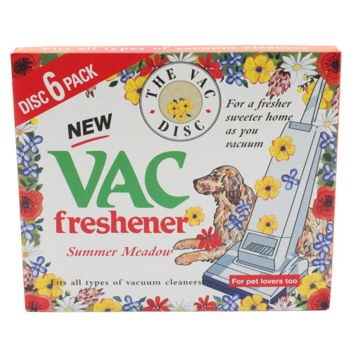 Vac Cleaner Air Freshener Summer Meadow | Pack of 6