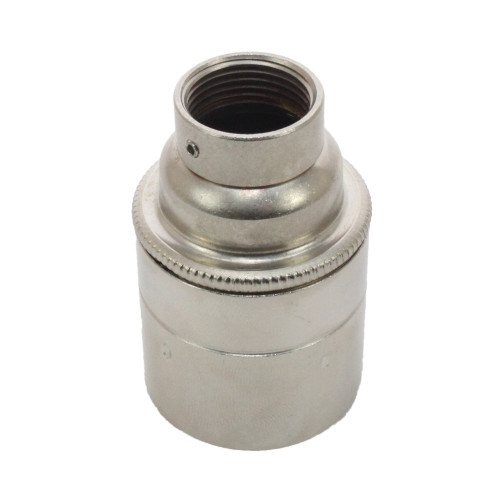 ES | E27 | Edison Screw Nickel Plain Lampholder with 20mm Base Thread 3093362