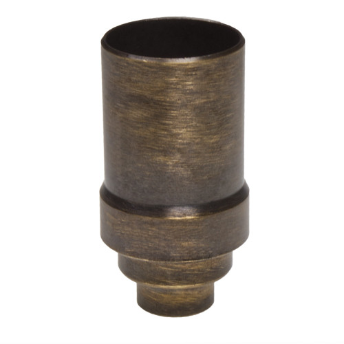 SES | E14 | Small Edison Screw Antique Brass Plain Lampholder With 10mm Entry
