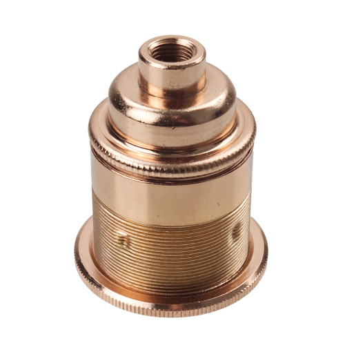 ES Threaded Copper Lampholder with 10mm Base Fixing 7270995