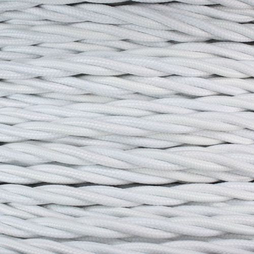 3 Core Braided White Individually Twisted 0.75mm PLU47128