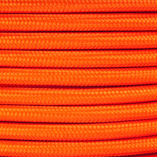 2 Core Braided Orange Round Flex 0.75mm PLU32315