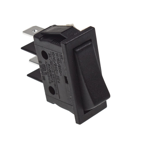 250V Black Single Pole Rocker Switch W4 37207