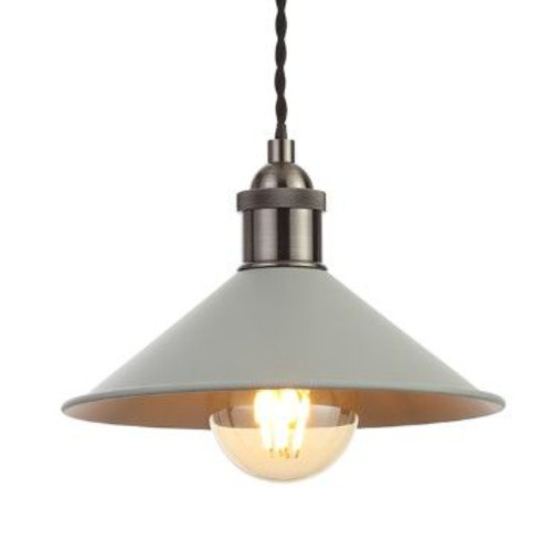 Matt Grey Small Rigel Diner Shade