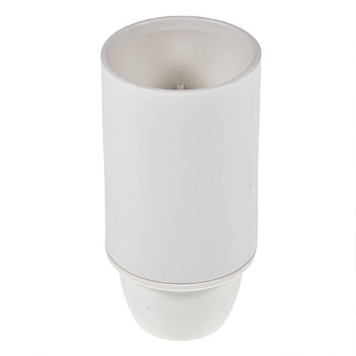 SES | E14 | Small Edison Screw Plain White ABS Plastic Lampholder 14799