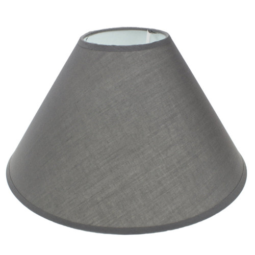 Conical Shade 30cm Taped Edge Charcoal Grey
