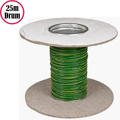 Chandelier Wire Green/Yellow 25m Reel