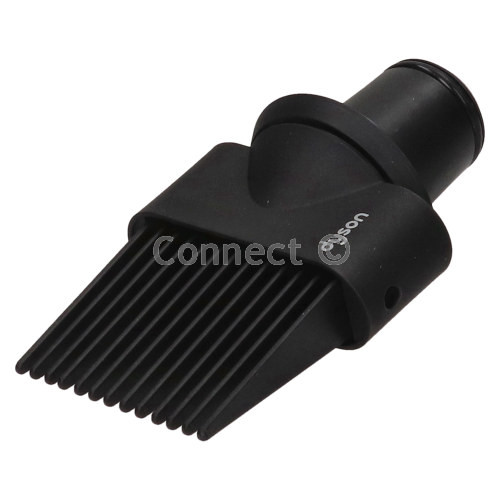 Hair Dryer Supersonic with Wide Tooth Comb, Black