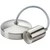 Brushed Chrome 6" Plain E27 Pendant Light Fitting Class 2 8270BC