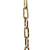 Square Steel Lighting Chain Brass Plated 3582292