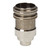 SES | E14 | Small Edison Screw Nickel Threaded Lampholder With 10mm Entry and Shade Rings