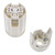 SES | E14 | Small Edison Screw Threaded White Lampholder With Push Wire Terminals