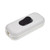White Body Black Rocker Single Pole Inline Switch 8814545